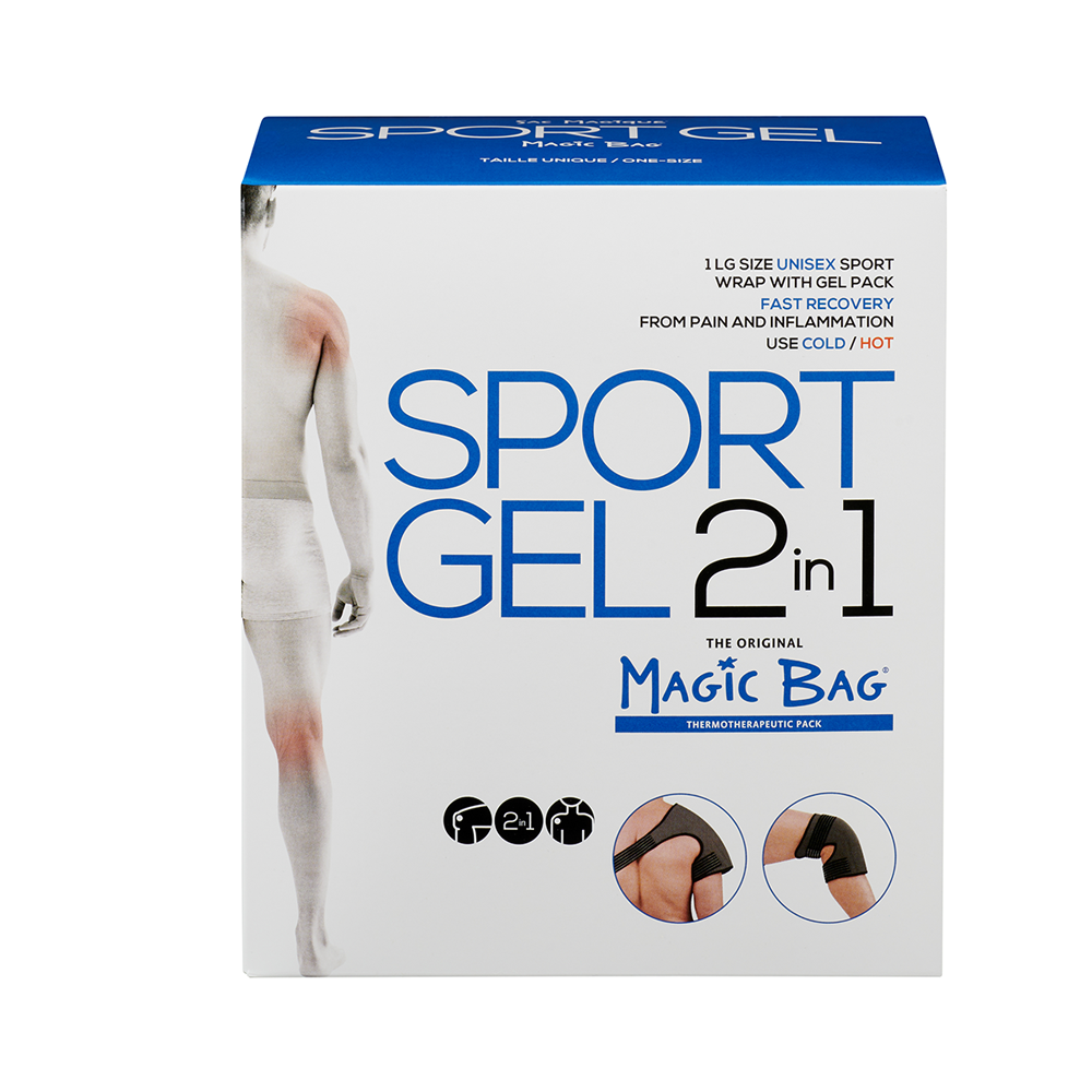 Magic Bag Sport Gel 2 in 1 Large Gel Wrap for Knee and Shoulder Pain Relief