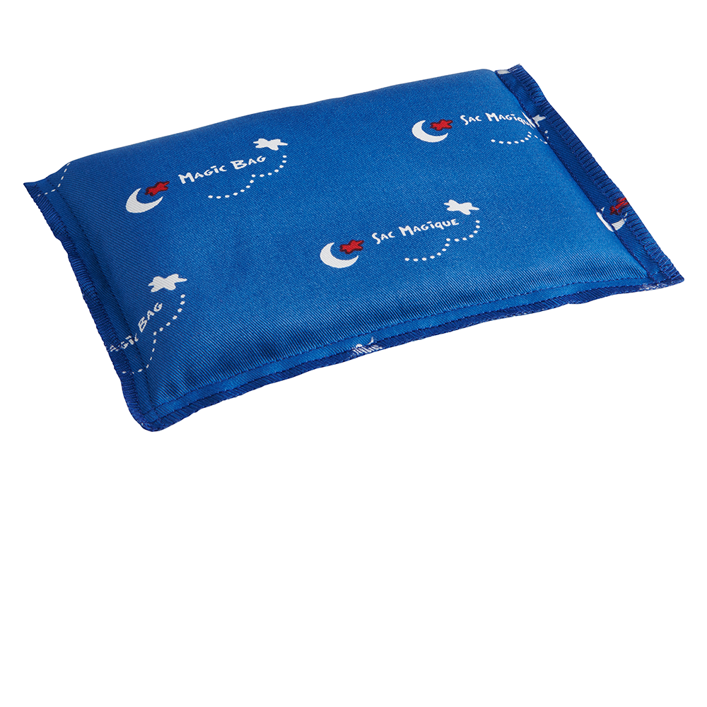 Magic Bag Travel Pad hot and cold compress for relief of travel-related aches.