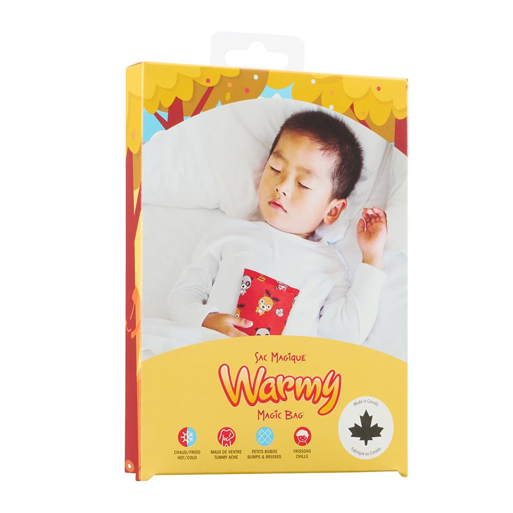 Magic Bag Warmy Mini Pad Maverick for children with Canadian animal print packaging