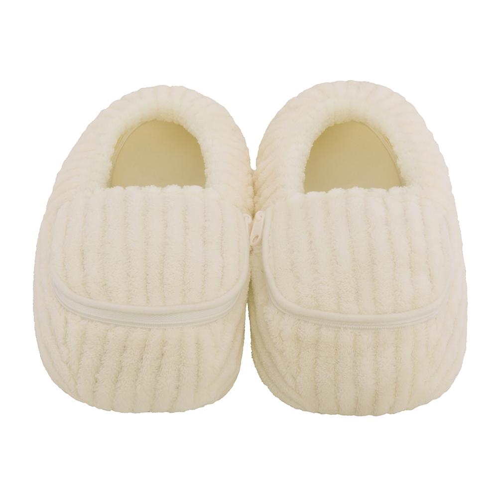 Magic Bag SPA Lavender Aromatherapy Heatable Slippers with inserts, cream color, 3 sizes for women.