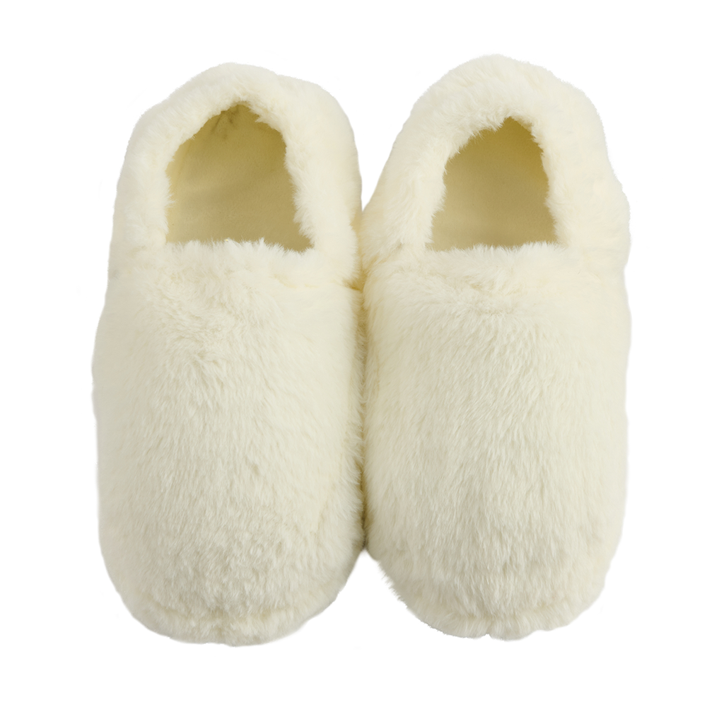 Magic Bag SPA Ivory Plush Heatable Slippers