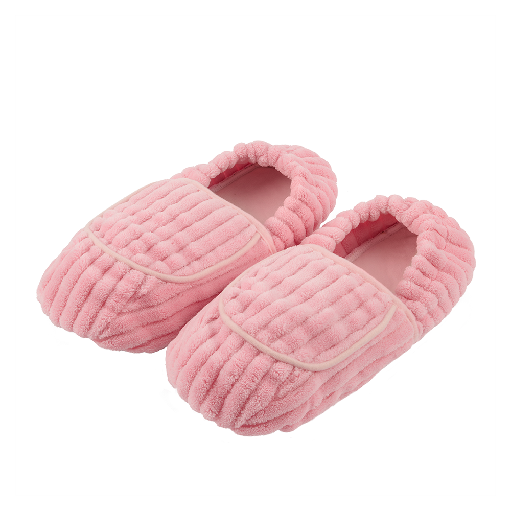 Magic Bag SPA Pink Plush Heatable Slippers