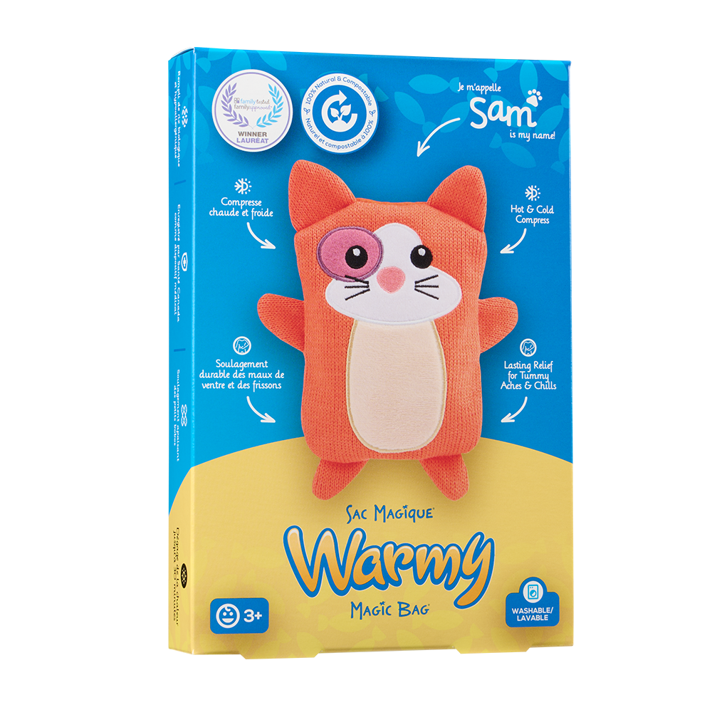 Sac Magique Warmy Sam le chat compresse chaude / froide