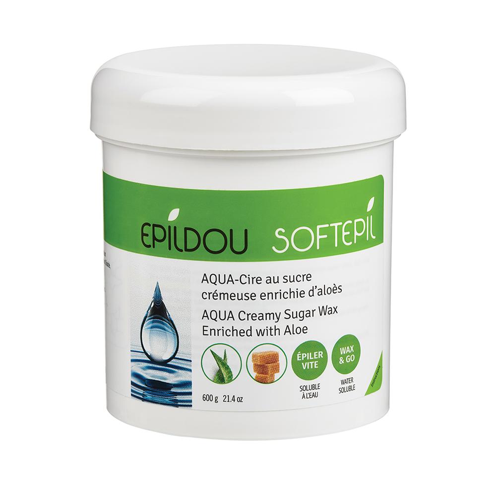 Aqua Creamy Sugar Wax Pot enriched with aloe - SoftEpil