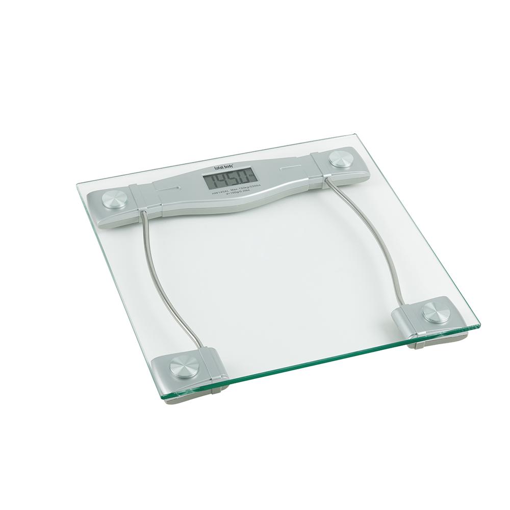 Electronic Personal Scale - Glass And Aluminum Finish Total Body