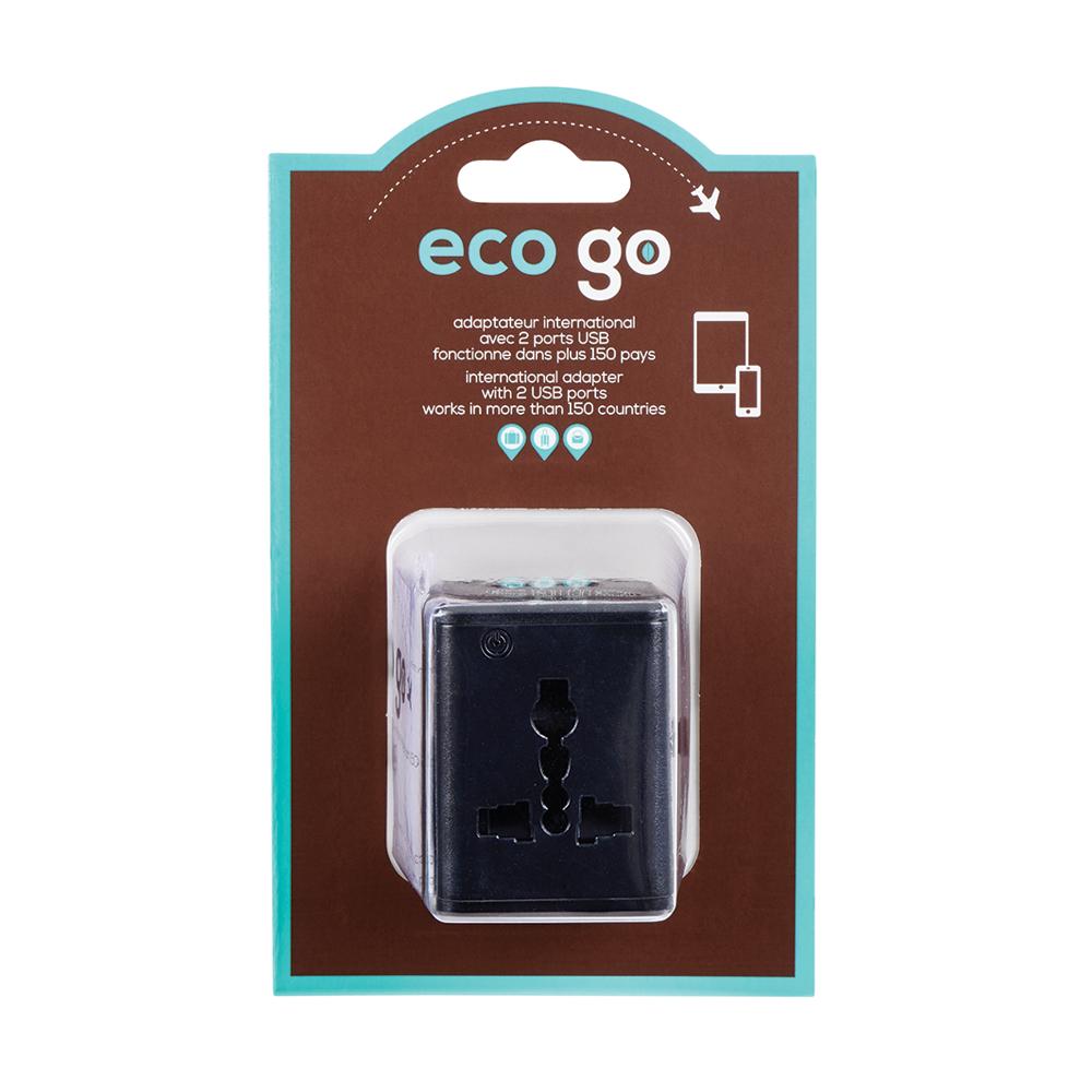 Adaptateur international avec port usb Eco-go