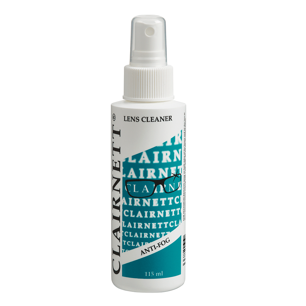 Antifog lens cleaner spray