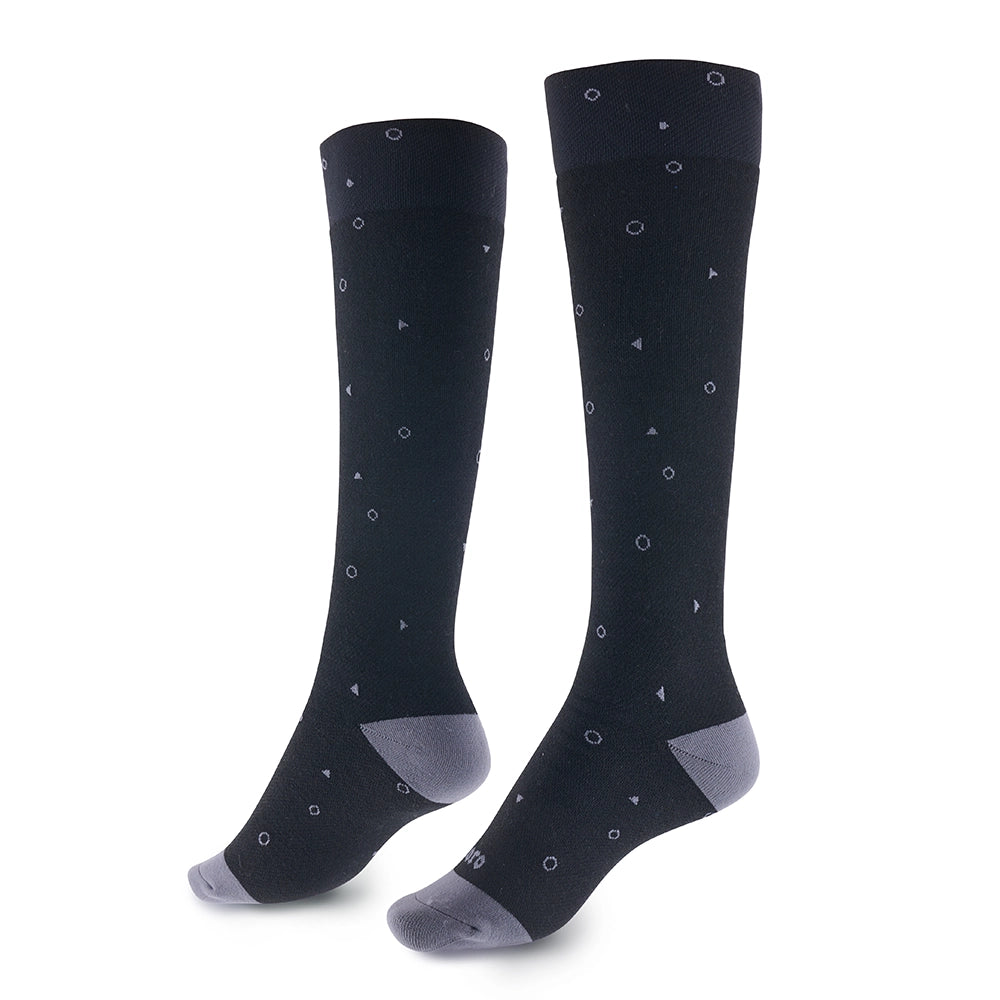 Supporo Black Merino Wool Compression Socks 15-20mmHg