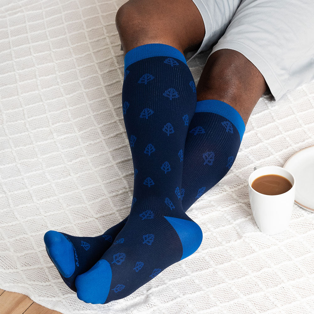 Supporo Unisex Indigo Compression Socks 15-20mmHg