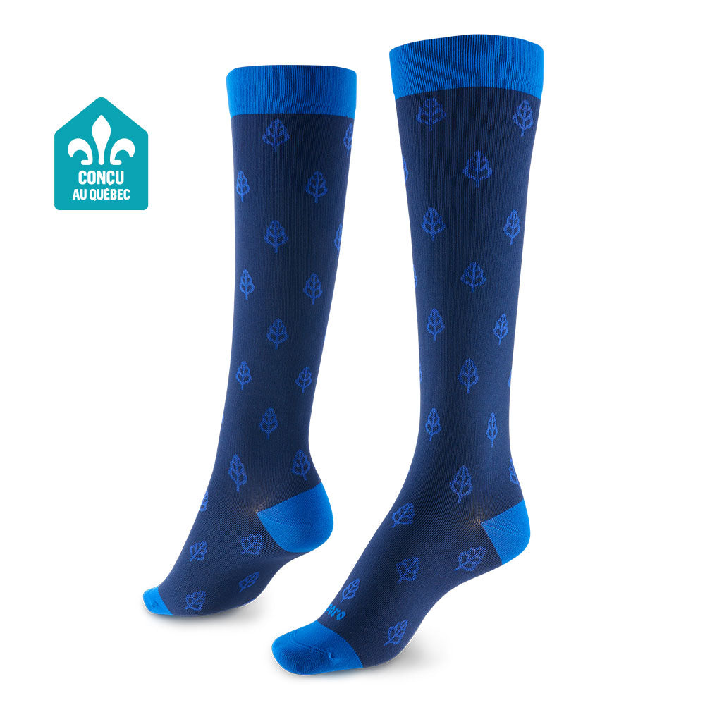 Supporo Unisex Indigo Compression Socks 15-20mmHg