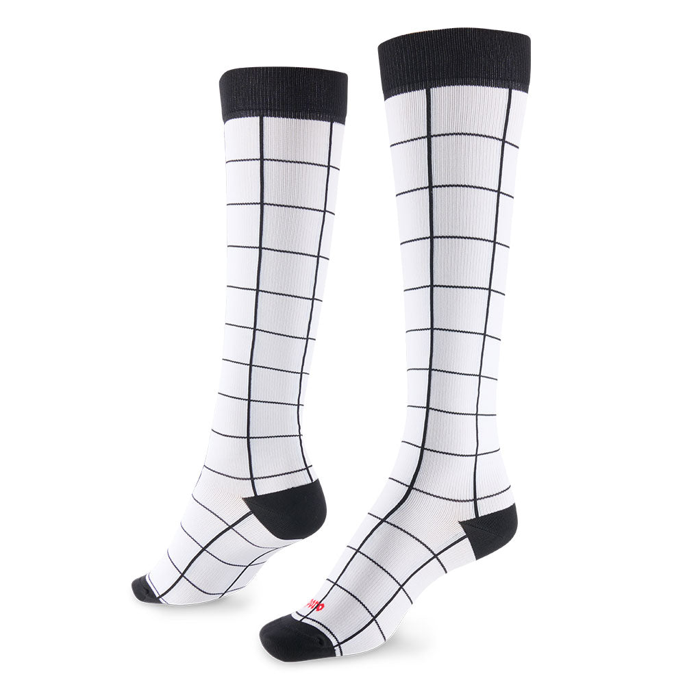 Supporo Unisex Checkered Compression Socks 15-20mmHg